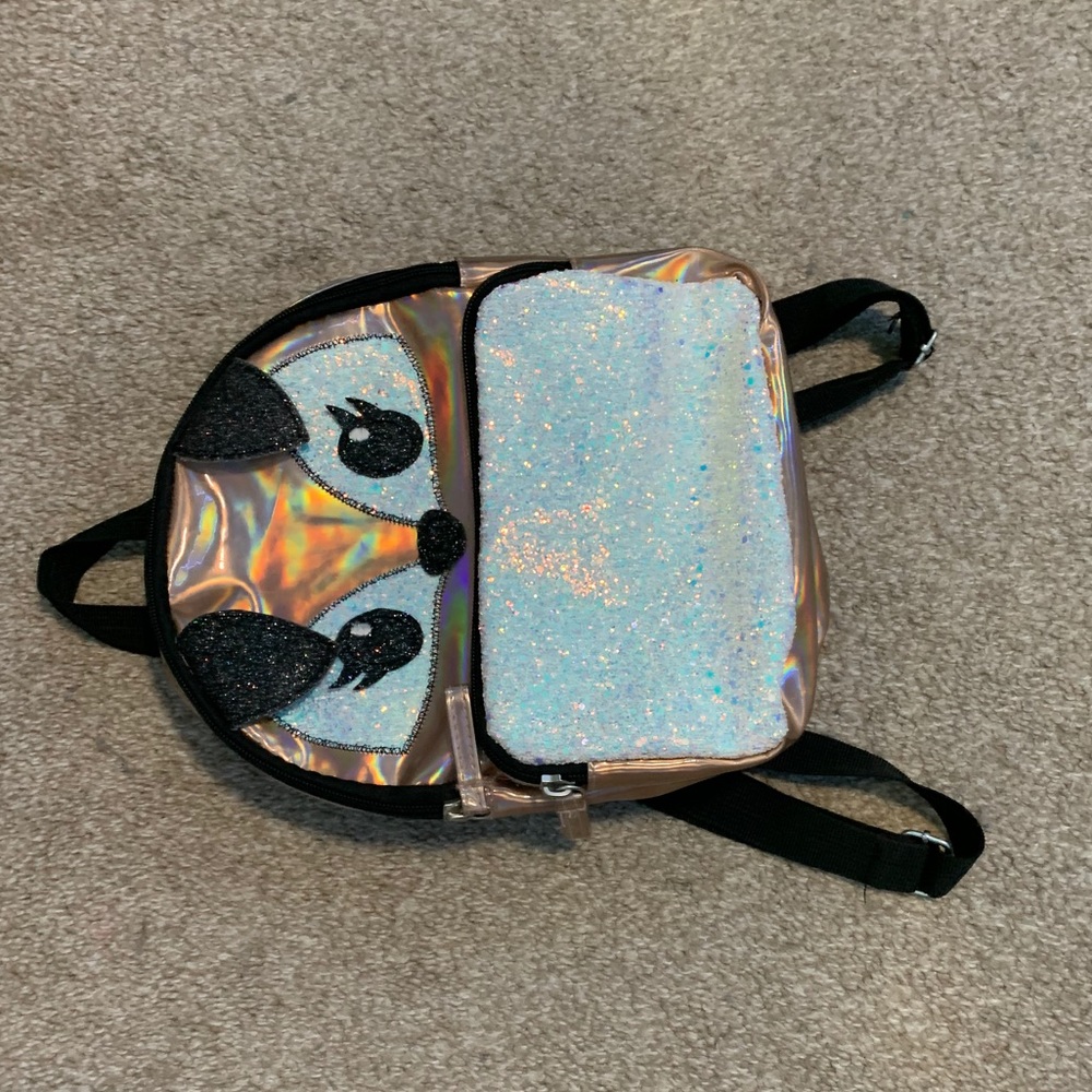 gold chrome panda - small backpack - Picture 1 of 2